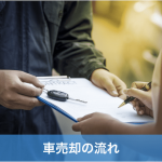 中古車売却のやり取りをする二人
