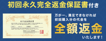 チャップアップの初回返金保証に関する説明画像