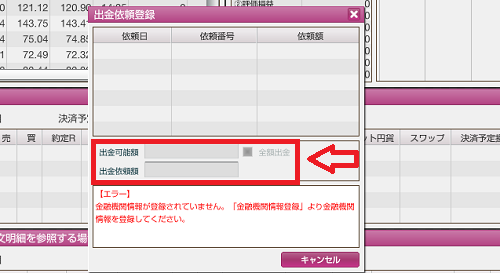 外為オンラインの出金