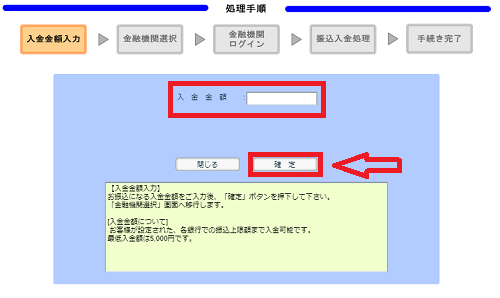 外為オンラインの入金
