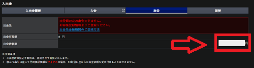SBIFXトレードの出金