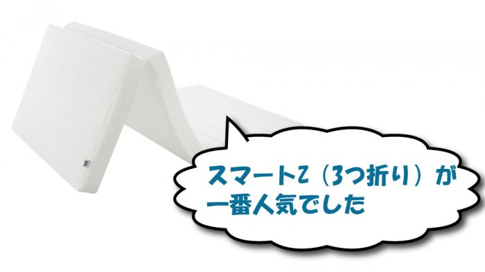 エアウィーヴの折り畳みマットレス