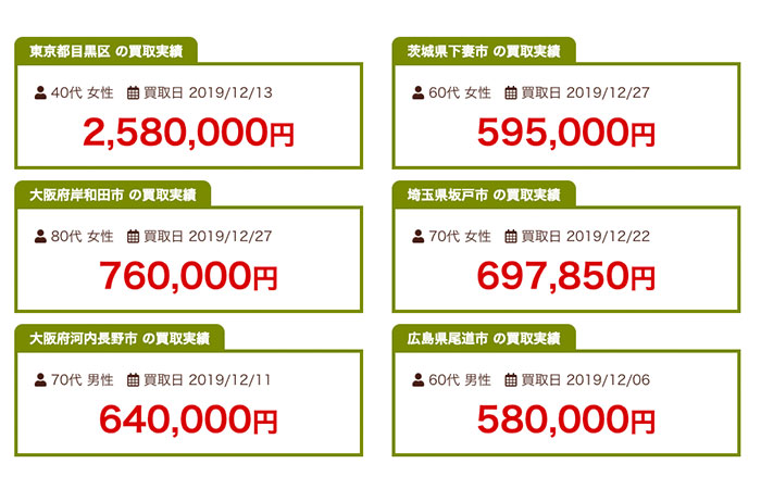 高価買取が期待できる!