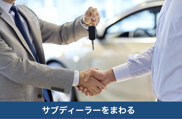 サブディーラーをまわる
