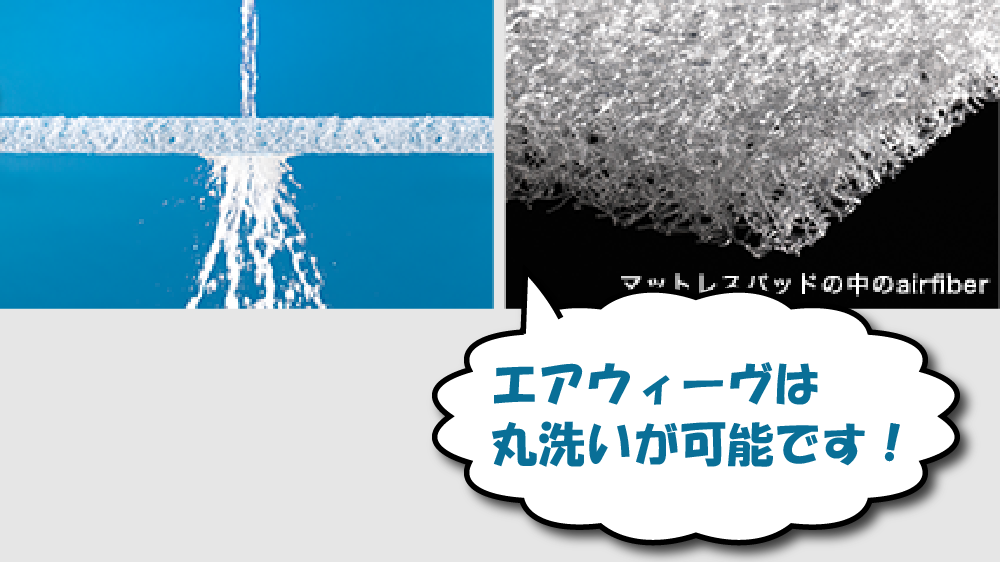 エアウィーヴのマットレスの丸洗い