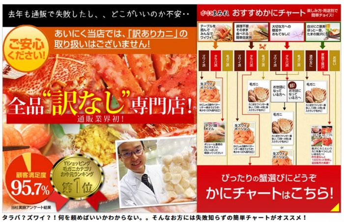 「かにまみれ」は間違いないカニ（蟹）通販